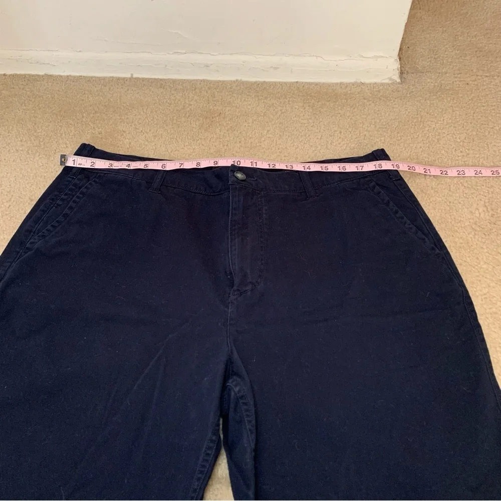 Black Brown 1826 Navy Flat Front Chino Short- 38 - Picture 10 of 15